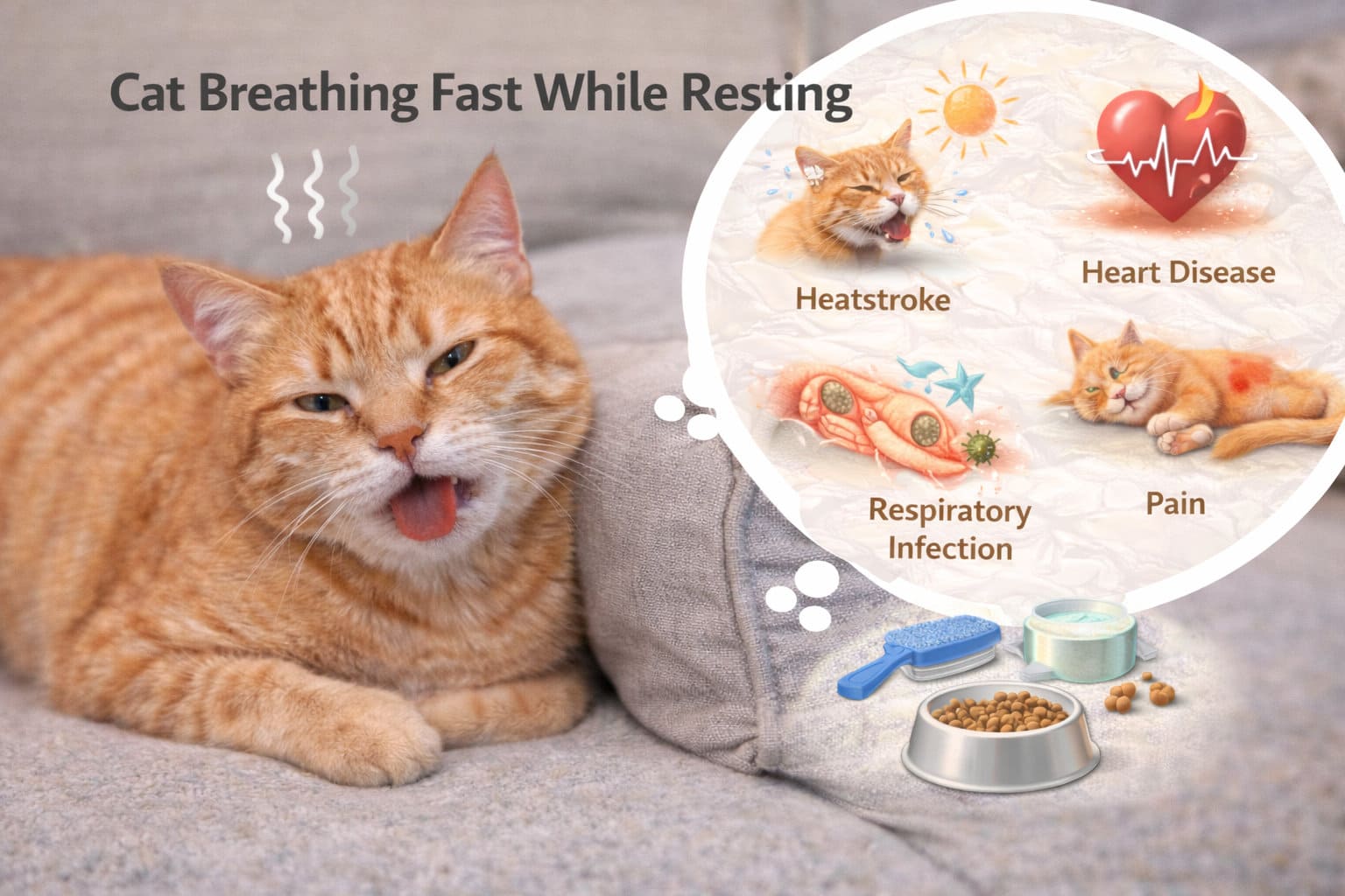 Fast Breathing in a Resting Cat Is Never Normal