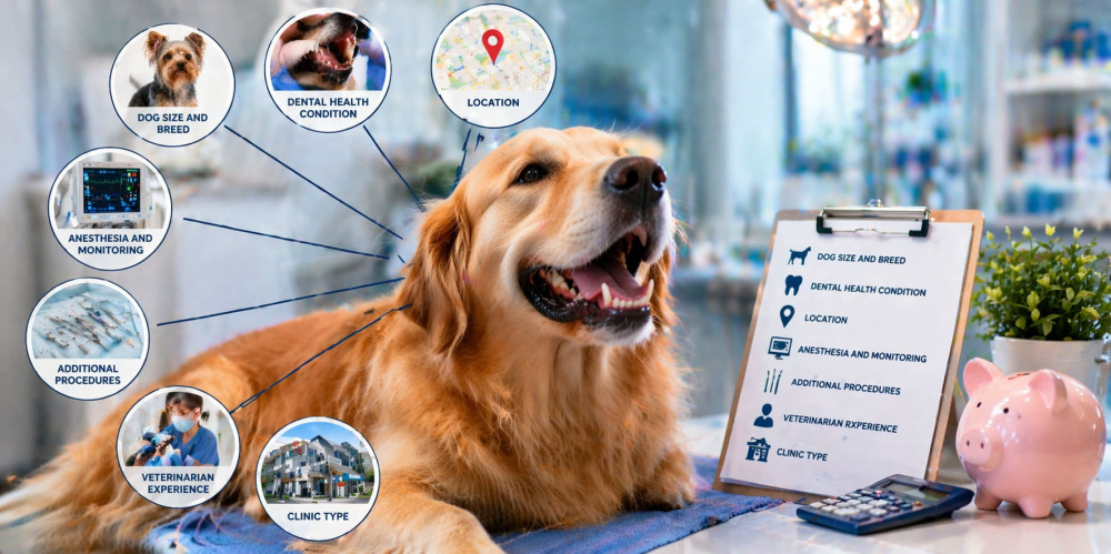 Factors That Affect Dog Dental Cleaning Cost