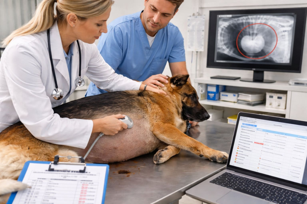 How Veterinarians Diagnose Bloat and GDV